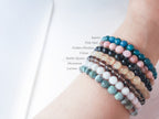 RESTOCK • Natural Crystal Stone Stretch Bracelet 6mm 8mm 10mm Round Polished Gemstone Beads Jewelry Making Supplies