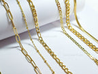 3 Bracelet Set • Choose Your Style • 14K Gold Plated Stainless Steel • Paperclip Figaro Herringbone Curb • Adjustable Bracelet Set • Jewelry Gift
