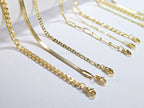 3 Bracelet Set • Choose Your Style • 14K Gold Plated Stainless Steel • Paperclip Figaro Herringbone Curb • Adjustable Bracelet Set • Jewelry Gift