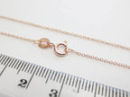 14–24" 18K Rose Gold Vermeil 925 Sterling Silver Delicate Cable Chain Necklace • 1x1.5mm Spring Clasp