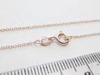 14–24" 18K Rose Gold Vermeil 925 Sterling Silver Delicate Cable Chain Necklace • 1x1.5mm Spring Clasp
