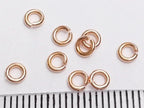 20ga 3.5mm Solid 925 Sterling Silver Open Jump Rings • 18K Gold Rose Vermeil • Jewelry Making Supplies