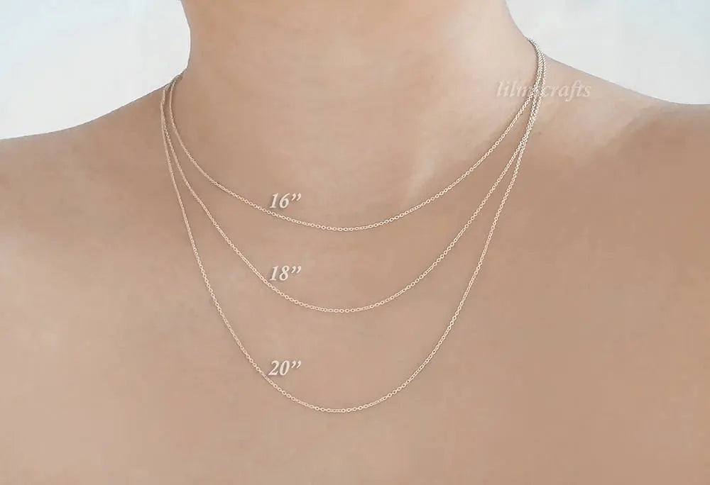 14–24" 18K Rose Gold Vermeil 925 Sterling Silver Delicate Cable Chain Necklace • 1x1.5mm Spring Clasp