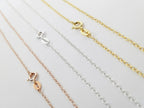 18K Rose Gold Vermeil 925 Sterling Silver Oval Cable Chain Necklace • 14" 16" 18" 20" 22" 24"