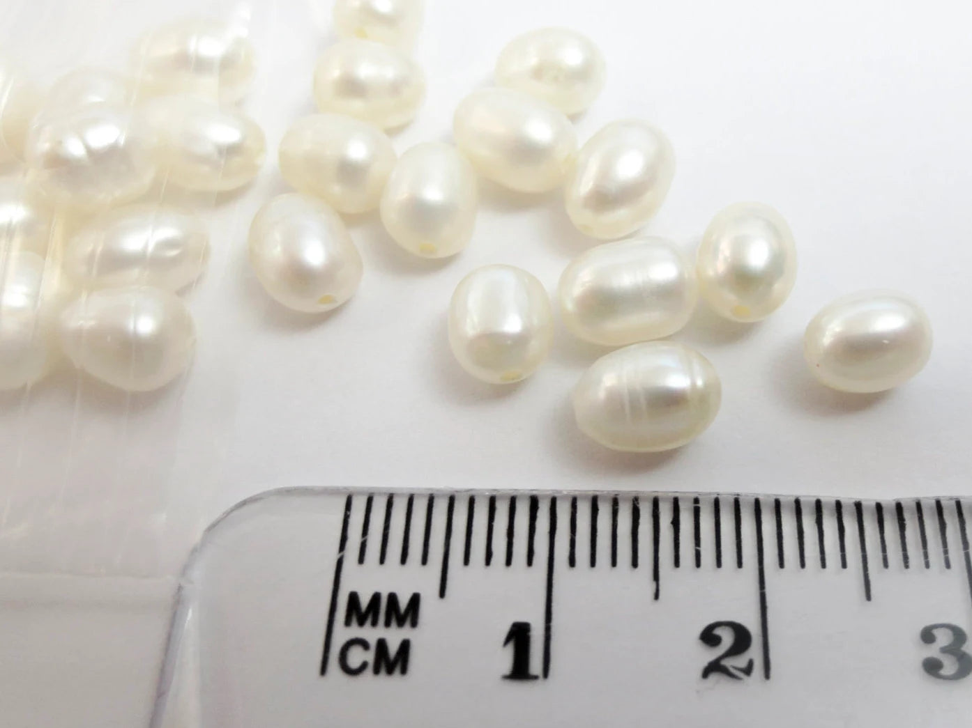9–10mm Natural Freshwater Pearls • AA AAA Oval Rice Creamy White • Loose Pearl Beads • Jewelry Making Supplies