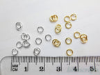 4mm 21ga 0.7mm Solid 925 Sterling Silver Open Jump Rings • Gold Rose Silver • Jewelry Making Supplies DIY