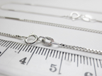 Solid 925 Sterling Silver Diamond Cut Box Chain Necklace • 0.65mm 0.75mm 1mm • Finished Spring Clasp • Italy