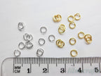 4mm 21ga 0.7mm Solid 925 Sterling Silver Open Jump Rings • Gold Rose Silver • Jewelry Making Supplies DIY
