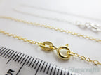 Solid 925 Sterling Silver Oval Cable Necklace • 1.5x2mm • 14"–24" • Silver Yellow Gold Rose Gold Vermeil