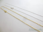 Solid 925 Sterling Silver Oval Cable Necklace • 1.5x2mm • 14"–24" • Silver Yellow Gold Rose Gold Vermeil