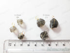 Natural Raw Nugget Crystal Pendant • 925 Sterling Silver • Gold Rose Vermeil • Small or Large Gemstone Charm