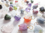 Natural Raw Nugget Crystal Pendant • 925 Sterling Silver • Gold Rose Vermeil • Small or Large Gemstone Charm
