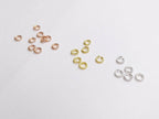 20ga 3.5mm Solid 925 Sterling Silver Open Jump Rings • 18K Gold Rose Vermeil • Jewelry Making Supplies