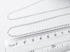 RESTOCKED 2026 Solid 925 Sterling Silver Flat Oval Cable Chain • 1.8x2.6mm • Unfinished By the Foot • Jewelry Making Supplies