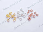 20ga 3.5mm Solid 925 Sterling Silver Open Jump Rings • 18K Gold Rose Vermeil • Jewelry Making Supplies