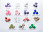 RESTOCK Natural Crystal Heart Pendant • 16mm Gemstone Charm • Silver Gold Rose Gold Stainless Steel • Jewelry Making Supplies