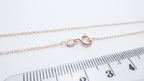 14–24" 18K Rose Gold Vermeil 925 Sterling Silver Delicate Cable Chain Necklace • 1x1.5mm Spring Clasp