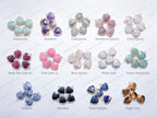 RESTOCK Small Natural Crystal Heart Pendant • Gold Silver Edge • Semi-Precious Gemstone Charm • Jewelry Making Supplies
