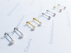 Freshwater Pearl Stud Earrings • 2mm 3mm 4mm 5mm 6mm 8mm 8.5mm • White Peach Pink Lavender Mauve • 925 Sterling Silver