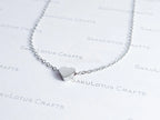 Heart Chain Bracelet or Necklace • Gold Silver Rose Stainless Steel • 3D Puffed Heart • Adjustable Length