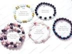 Natural Gemstone Stretch Bracelets • Freshwater Pearl Accents • Wholesale Crystal Jewelry • Resale Gift DIY Craft