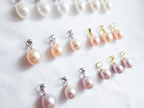 9-10mm Freshwater Pearl Pendant • 925 Sterling Silver Flower Cap Bail • White Peach Purple • Gold Rose Vermeil
