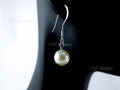 Swarovski Pearl & Crystal Drop Earrings • Handmade 8mm Dangles • Sterling Silver • 1127 Designs