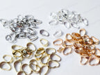 Snap On Pendant Bails Connector • Bright Silver Rhodium Gold Rose Gold • Jewelry Making Supplies Findings