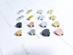 Dainty Stainless Steel Spacer Beads Heart Star Infinity • 6mm 7mm 8mm • Gold Rose Black Silver • Jewelry Making Supplies DIY