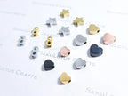 Dainty Stainless Steel Spacer Beads Heart Star Infinity • 6mm 7mm 8mm • Gold Rose Black Silver • Jewelry Making Supplies DIY