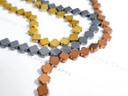 Hematite Clover Spacer Beads • Flat 3D Shape • 6mm 8mm • Gold Rose Bronze Gunmetal Black • Jewelry Making Supplies