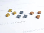 Hematite Clover Spacer Beads • Flat 3D Shape • 6mm 8mm • Gold Rose Bronze Gunmetal Black • Jewelry Making Supplies