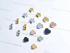 Dainty Stainless Steel Spacer Beads Heart Star Infinity • 6mm 7mm 8mm • Gold Rose Black Silver • Jewelry Making Supplies DIY
