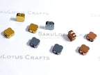 Hematite Clover Spacer Beads • Flat 3D Shape • 6mm 8mm • Gold Rose Bronze Gunmetal Black • Jewelry Making Supplies