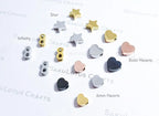 Dainty Stainless Steel Spacer Beads Heart Star Infinity • 6mm 7mm 8mm • Gold Rose Black Silver • Jewelry Making Supplies DIY