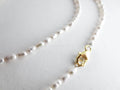Natural Genuine Freshwater 3mm White Rice Pearl Necklace Bracelet Stainless Steel 18k Gold Rose Gold Lobster Clasp Extender