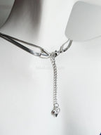 2 Layer Necklace • Gold or Silver Stainless Steel • Herringbone & Snake Chain • 16–18" + 2" Extender