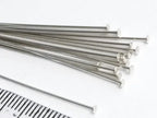 29mm Rose Gold Plated 925 Sterling Silver Flat T Head Pins • 21ga • Jewelry Making Supplies
