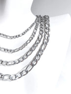 18K Gold & Silver Stainless Steel Figaro Chain Necklace • 3mm 4mm 5mm 7mm • Lobster Clasp • Unisex Jewelry