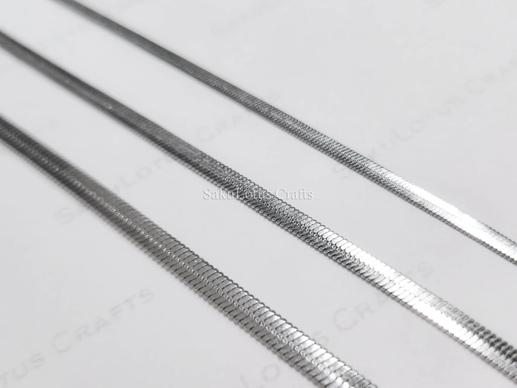 Herringbone Bracelet • 18K Gold PVD or Silver Stainless Steel • 2.5mm 3.3mm 4mm • 6.25" + 1.5" Extender