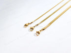 Herringbone Bracelet • 18K Gold PVD or Silver Stainless Steel • 2.5mm 3.3mm 4mm • 6.25" + 1.5" Extender