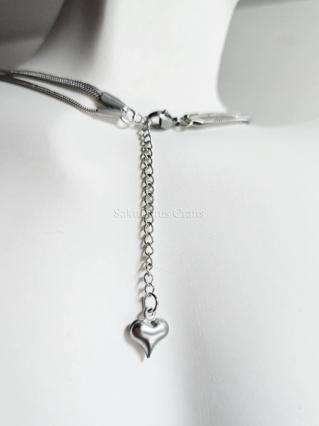 2 Layer Necklace • Gold or Silver Stainless Steel • Herringbone & Snake Chain • 16–18" + 2" Extender