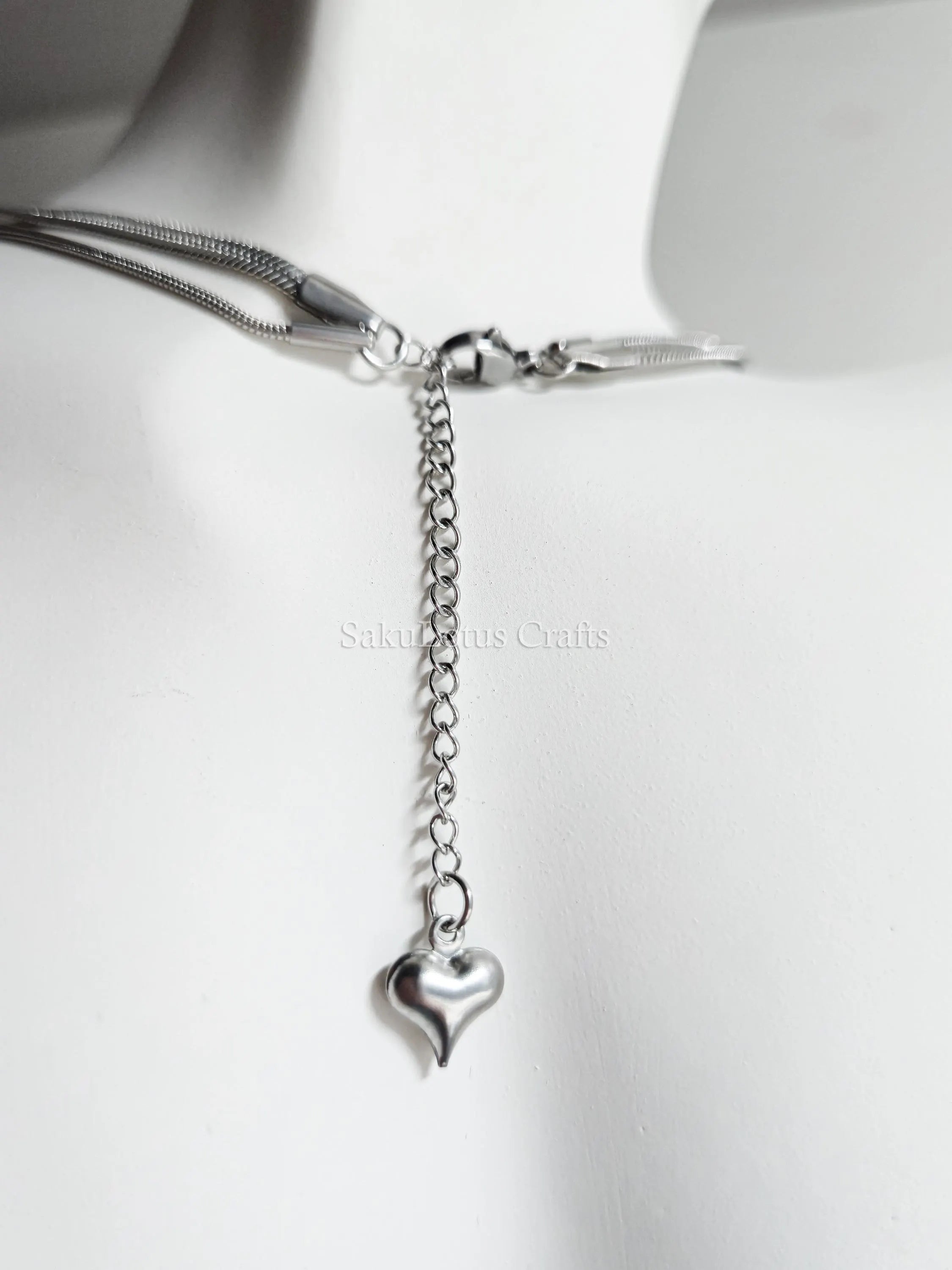 2 Layer Necklace • Gold or Silver Stainless Steel • Herringbone & Snake Chain • 16–18" + 2" Extender