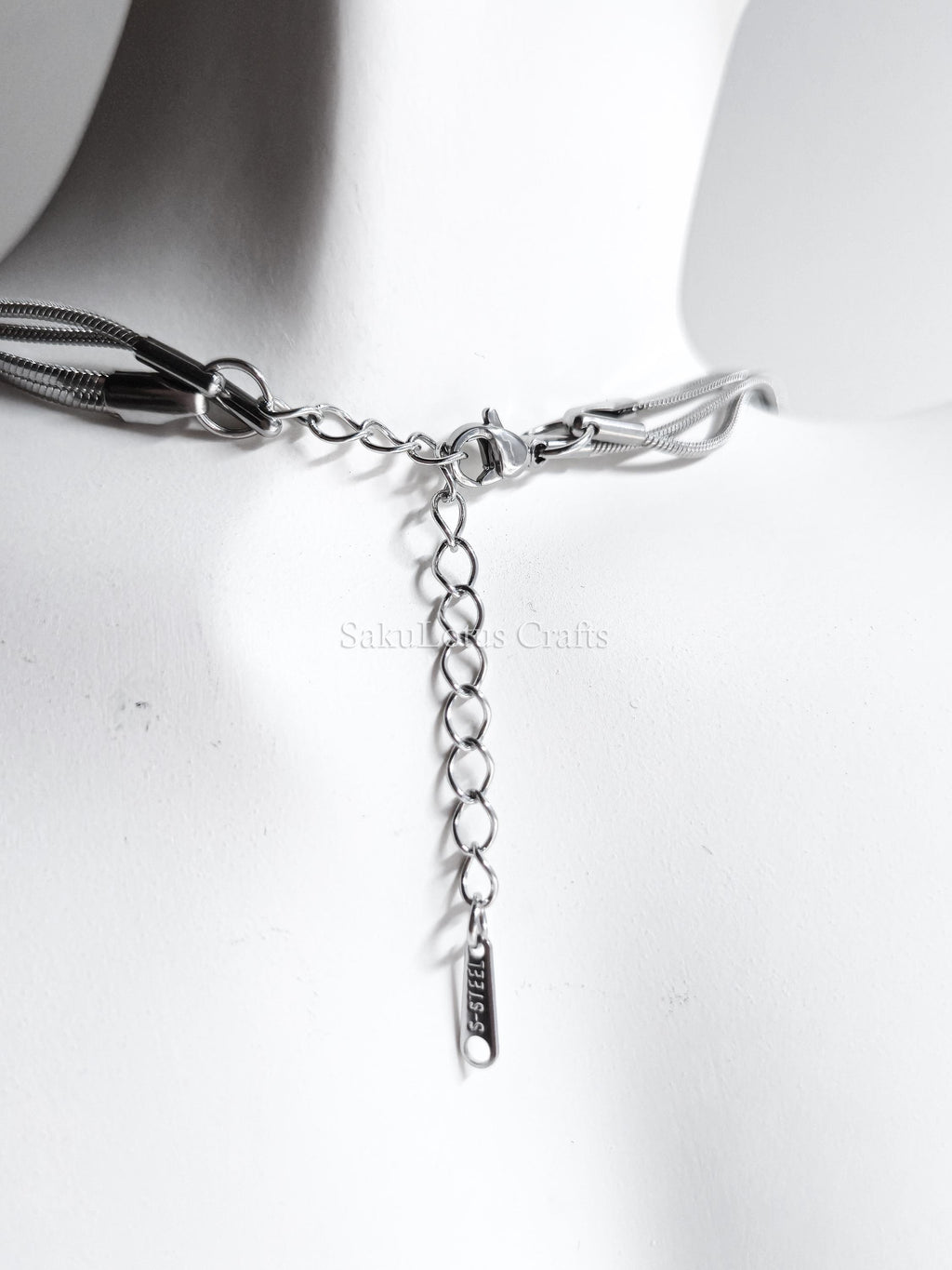 Waterproof 3-in-1 Layered Necklace • 18K Gold or Silver Stainless Steel • Snake & Herringbone Chains • 18" 20" 22" + Extender