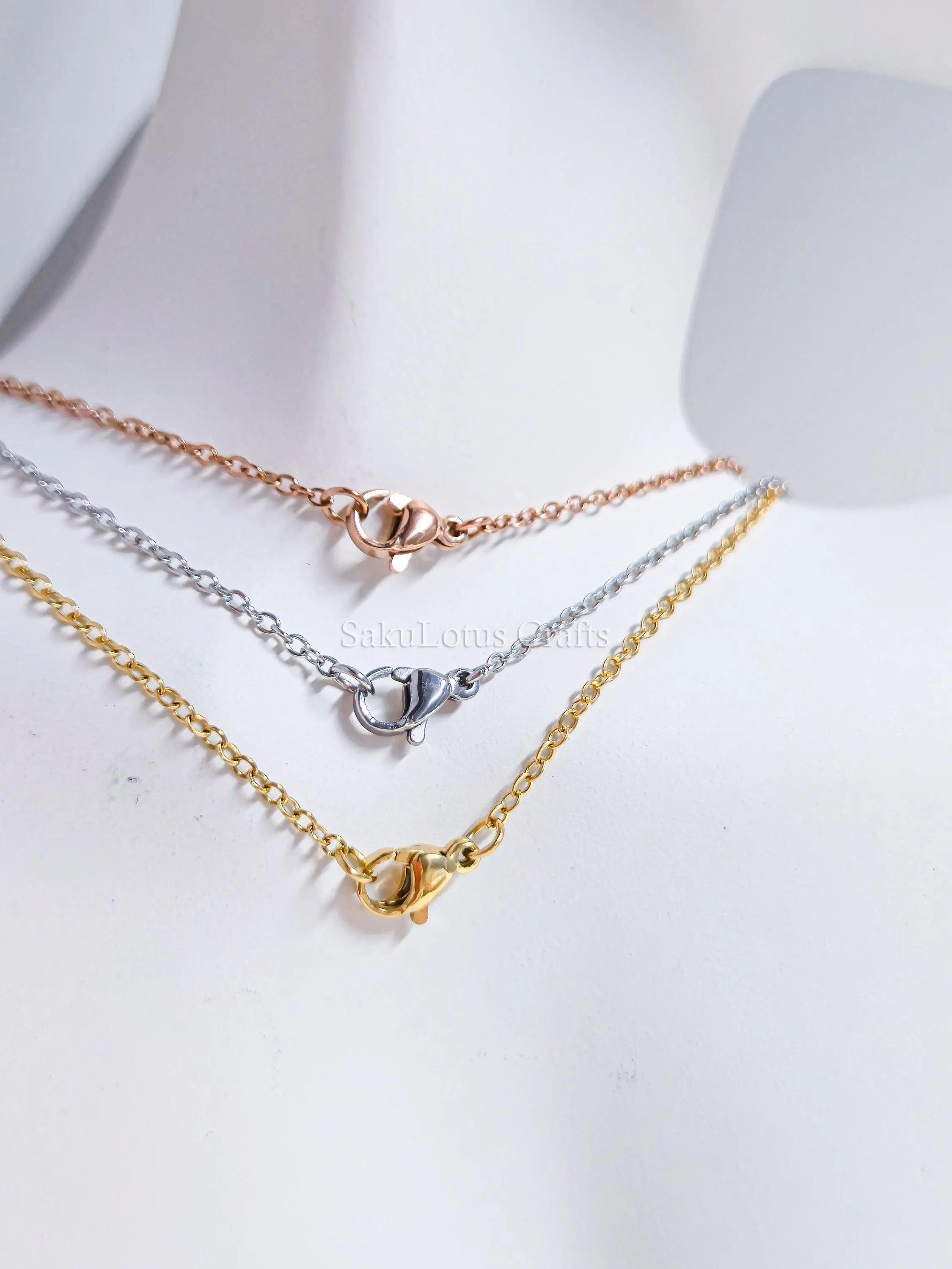 Sideways Cross Necklace • 18K Gold Rose Gold or Silver Stainless Steel • 18" Flat Cable Chain • Minimal Gift Jewelry