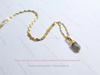 Reflective Petal Chain Necklace • 18K Gold Rose Gold or Silver Stainless Steel • 17" + 2" Extender • Lip Link Chain