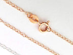 18K Rose Gold Vermeil 925 Sterling Silver Oval Cable Chain Necklace • 14" 16" 18" 20" 22" 24"