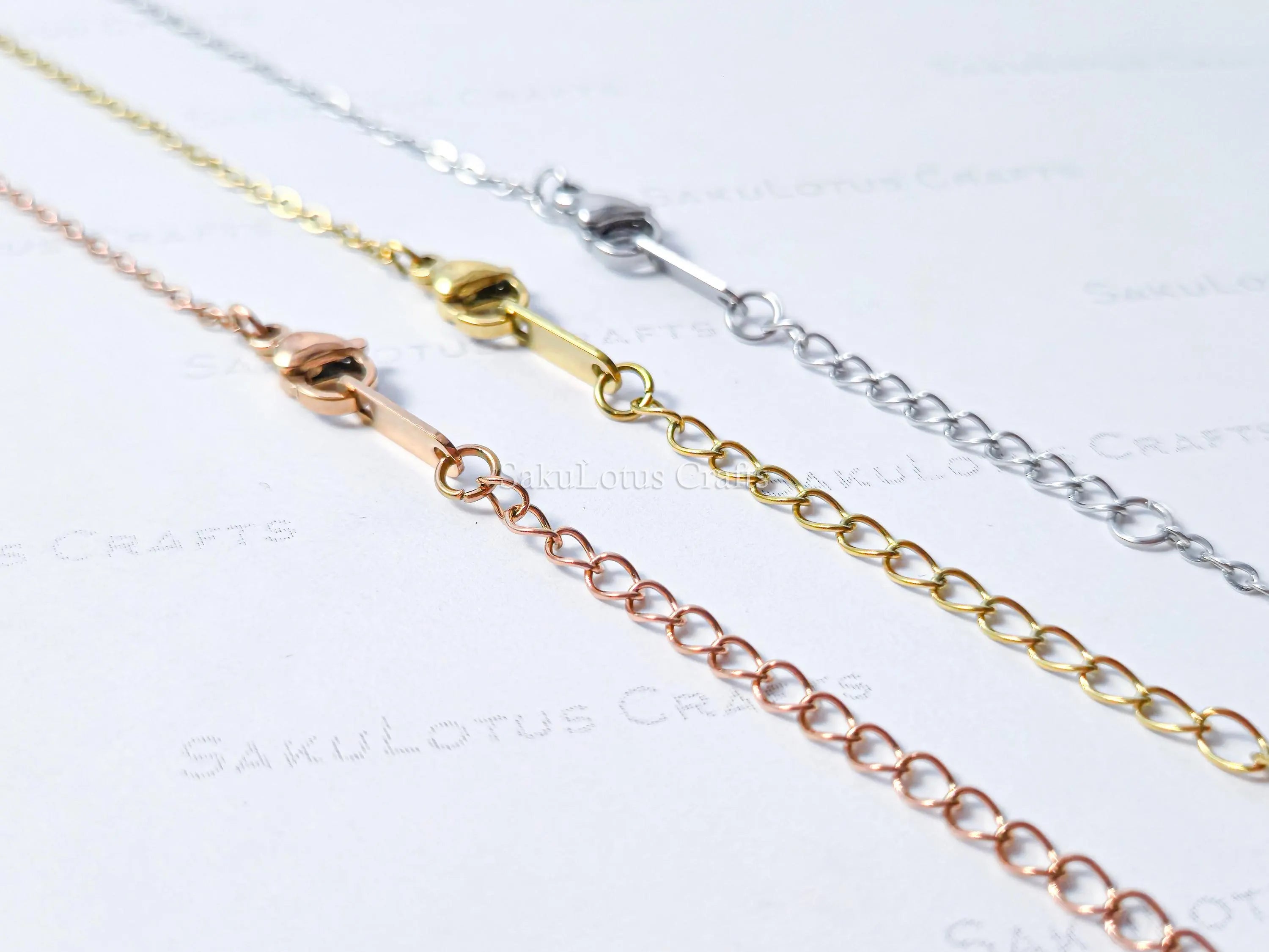 Open Front Bracelet • Silver Gold Rose Gold Stainless Steel • 6" + 2" Extender • Attach Your Own Charm or Bar