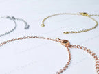 Open Front Bracelet • Silver Gold Rose Gold Stainless Steel • 6" + 2" Extender • Attach Your Own Charm or Bar