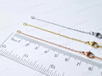 Open Front Bracelet • Silver Gold Rose Gold Stainless Steel • 6" + 2" Extender • Attach Your Own Charm or Bar